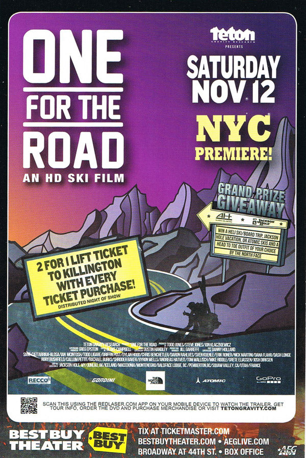 One For the Road NYC Premiere