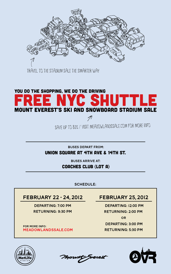 OvRide's Free Shuttles from NYC to the Stadium
