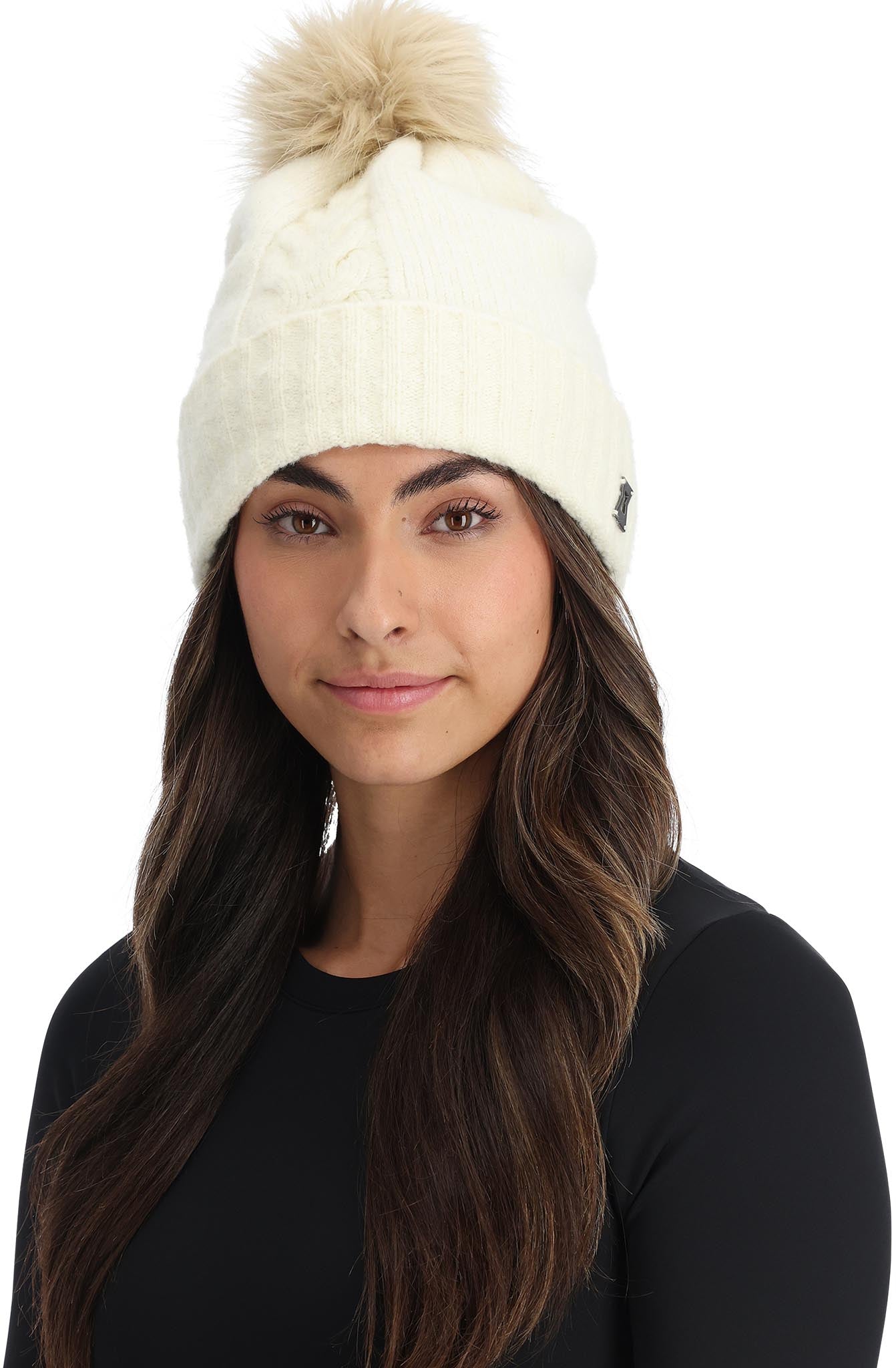 Spyder Womens Plait Pom Hat 2025