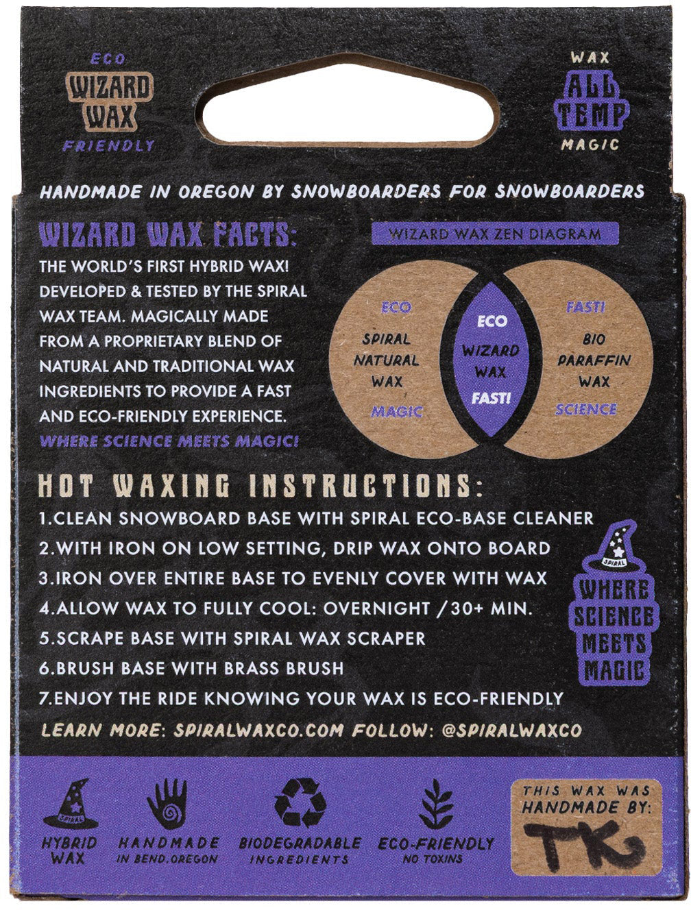 Spiral Wax Co. Wizard All Temp Wax