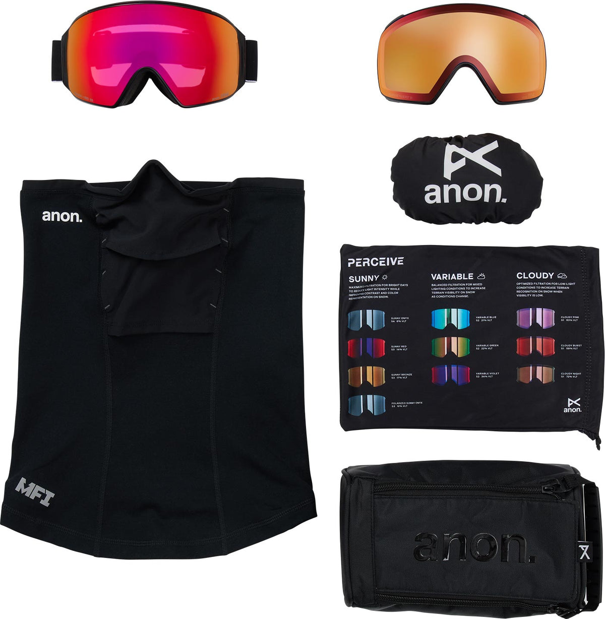 Anon M4 Goggle (Toric) + Bonus Lens + MFI Face Mask
