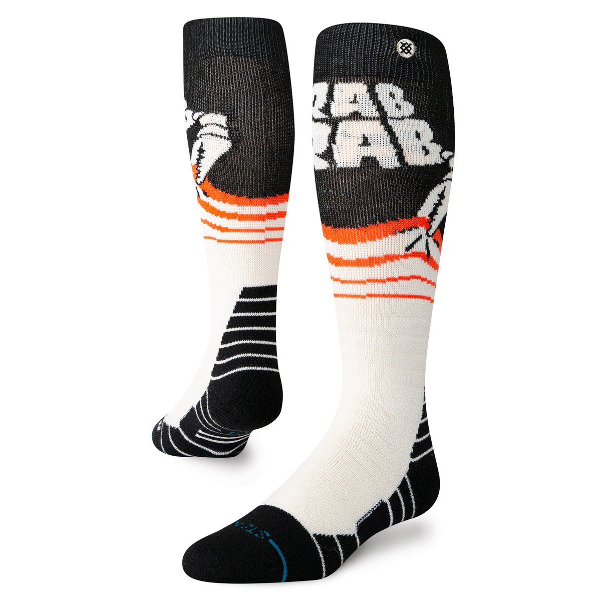 Stance Crab Grab Mid Poly Snow Snowboard Sock 2025