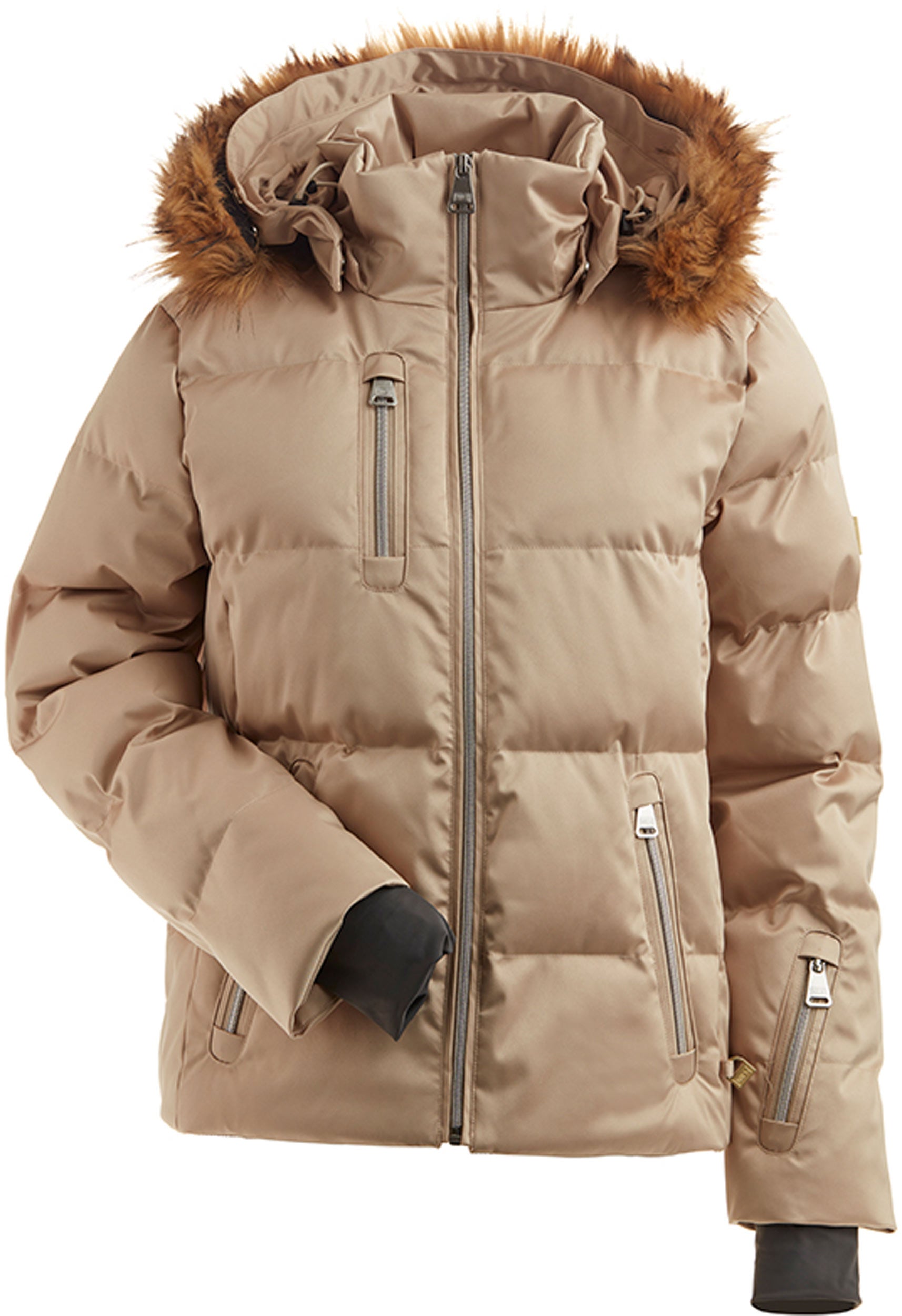 NILS Skylar Metallic Faux Fur Ski Jacket