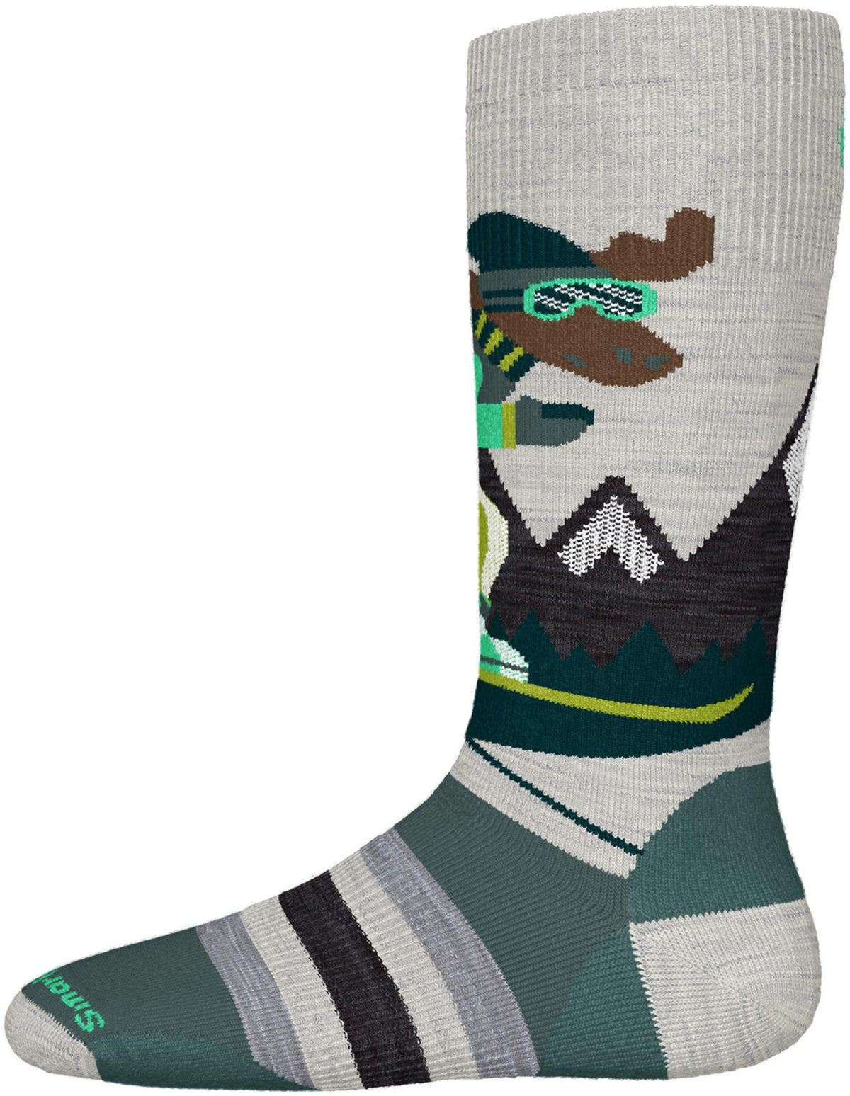 Smartwool Wintersport Full Cushion Mountain Moose Pattern Socks - Kids