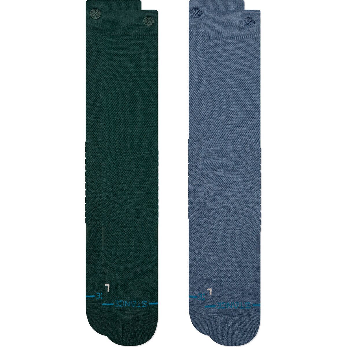 Stance Solid Mid Poly Snow 2 Pack Sock