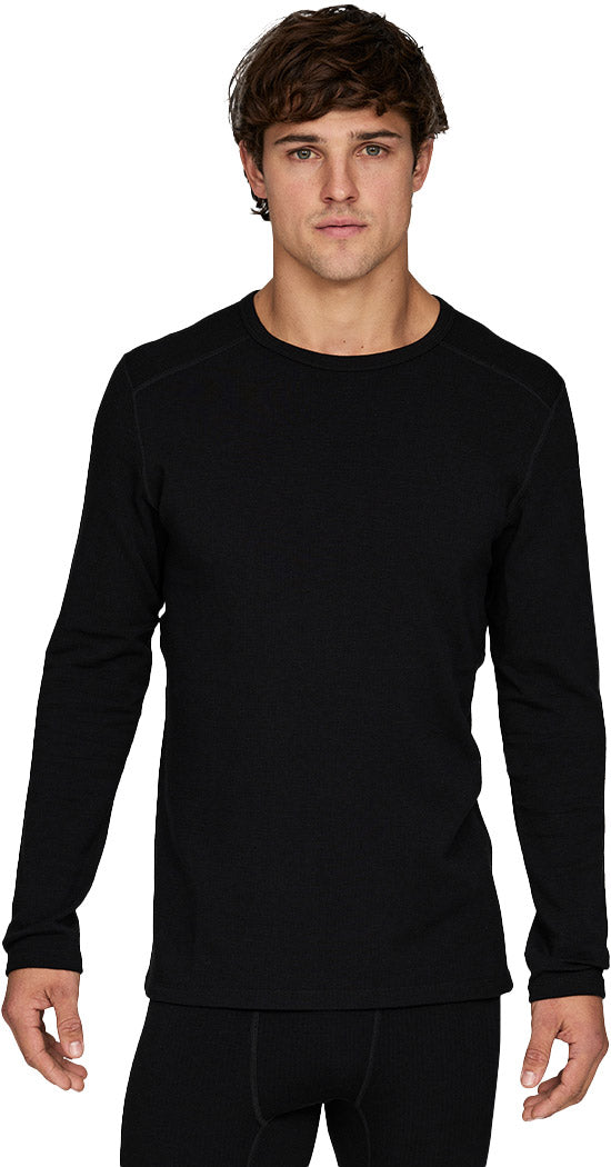 Le Bent Heavyweight Grid Fleece Crew - Mens