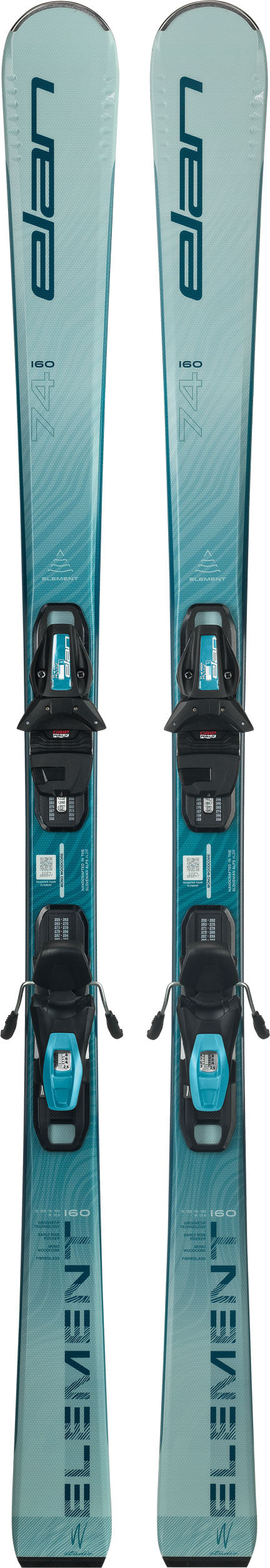 Elan Element 74 W Blue Ski + EL 9.0 GW Ski Binding