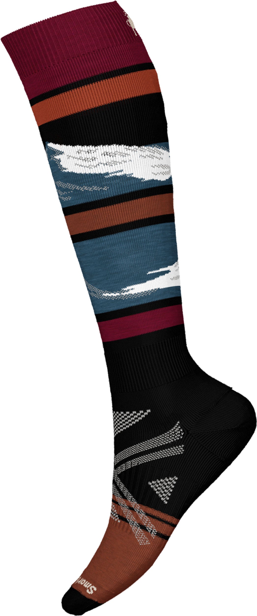 Smartwool Ski Full Cushion Midnight Ski Pattern Ski Socks