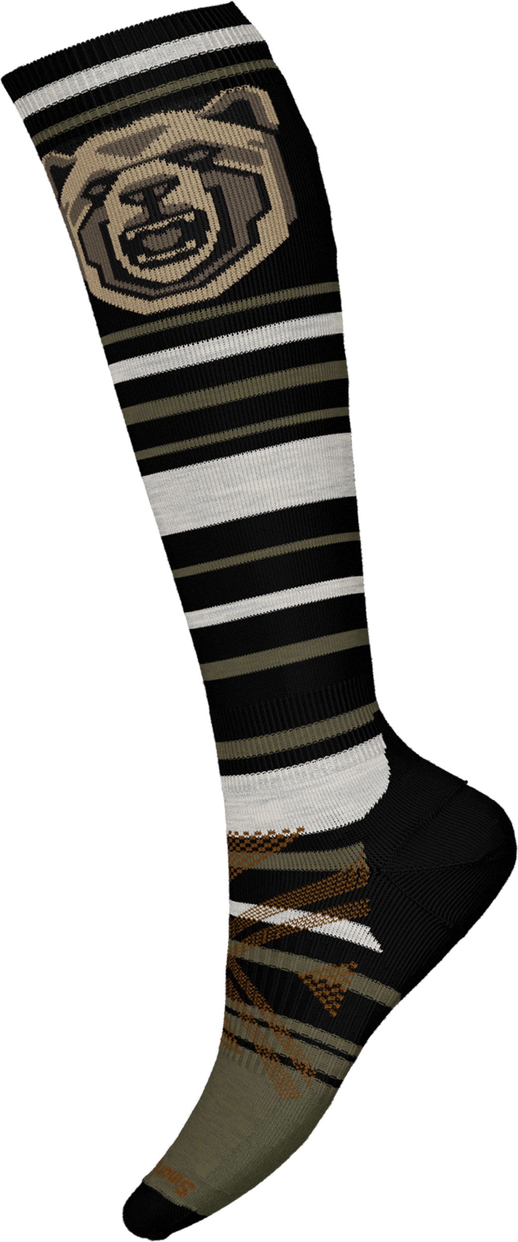 Smartwool Ski Full Cushion Growling Grizzly OTC Ski Sock - Mens