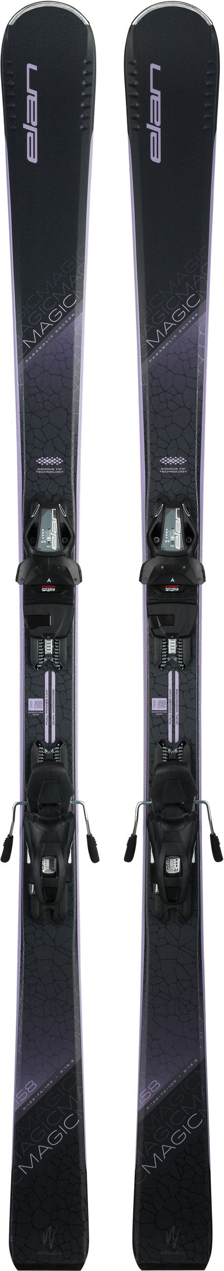 Elan Black Magic Ski + EL 9.0 GW Ski Binding 2024