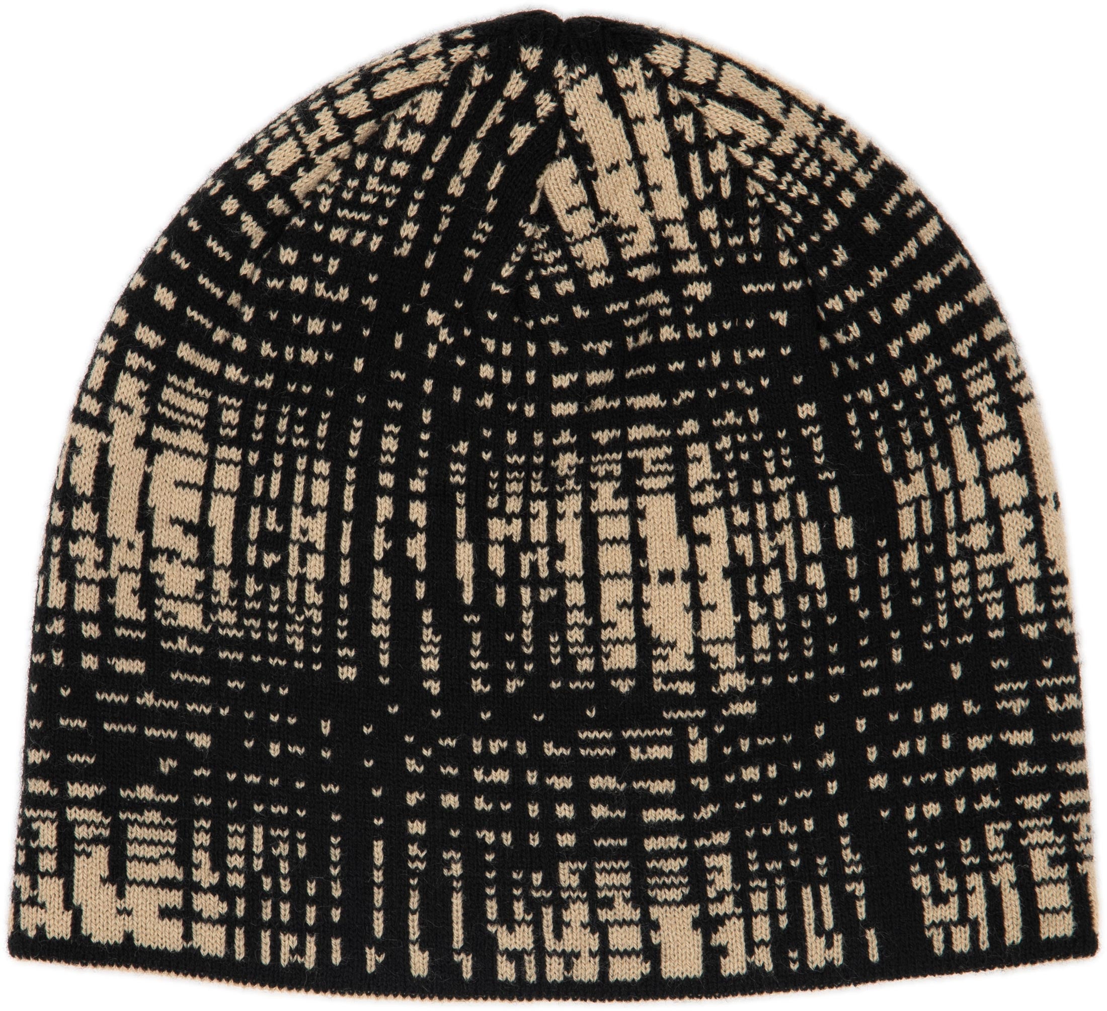 Corduroy Shadow Plaid Reversible Skully Beanie