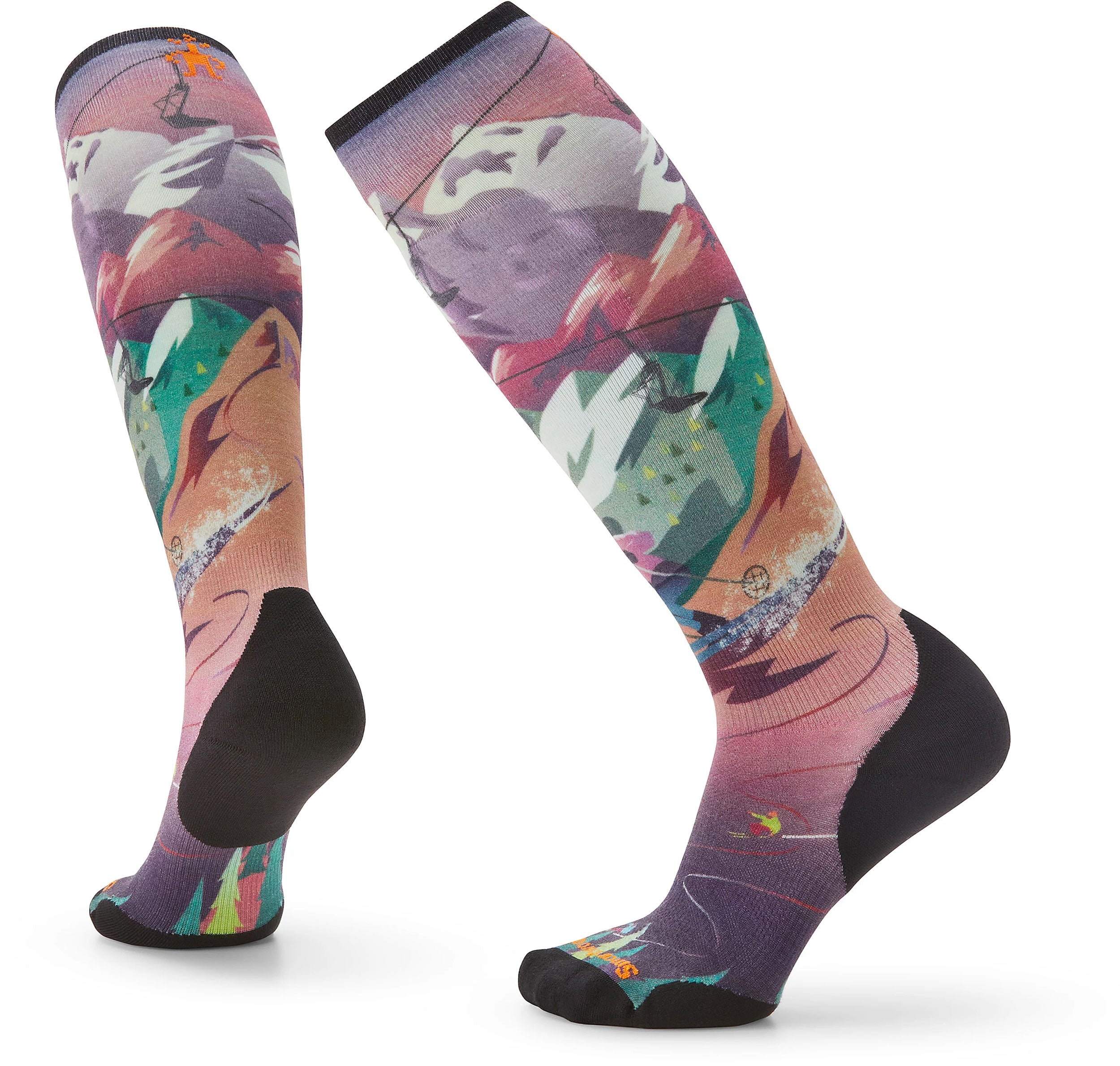 Smartwool Ski Targeted Cushion Lift Bunny Print OTC Ski Sock - Womens 2023
