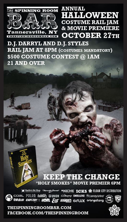 5th Annual Spinning Room Halloween Rail Jam & Costume Contest