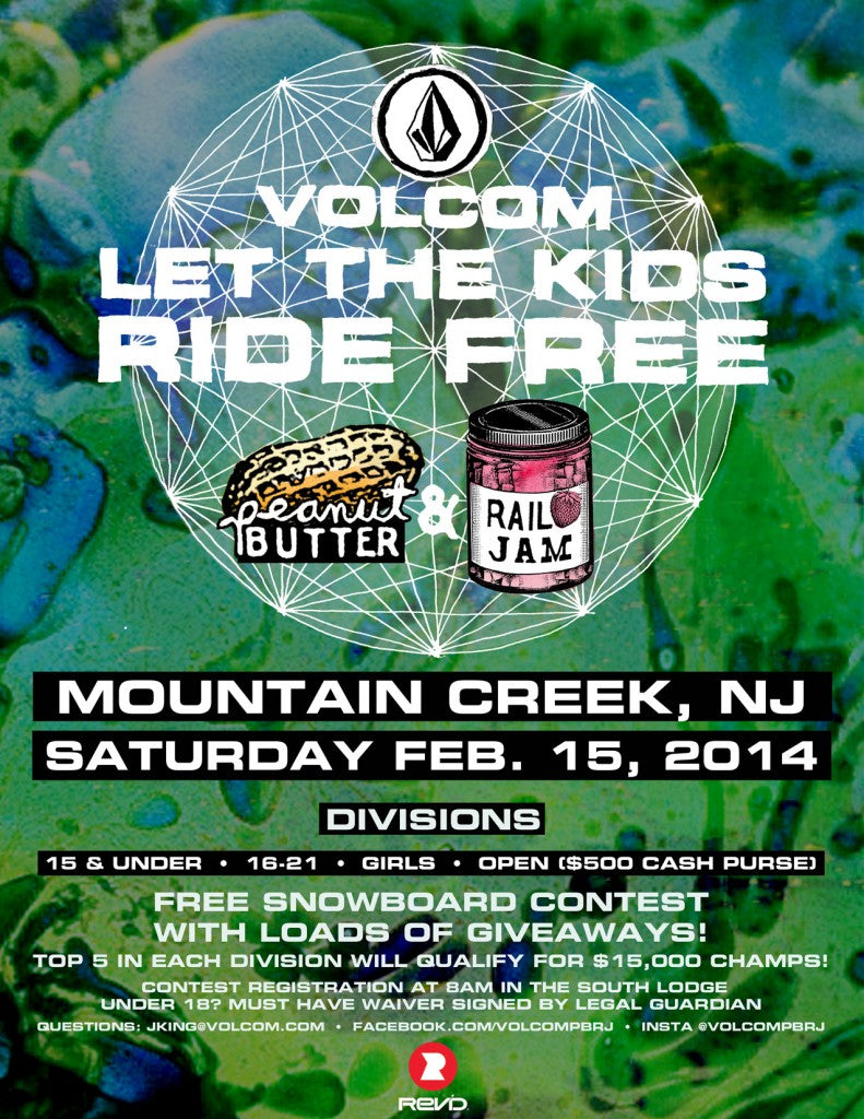 Volcom Peanut Butter Rail Jam - Mountain Creek Feb. 15th