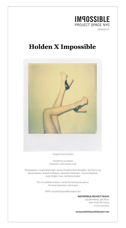 Holden x Impossible Project NYC Art Show