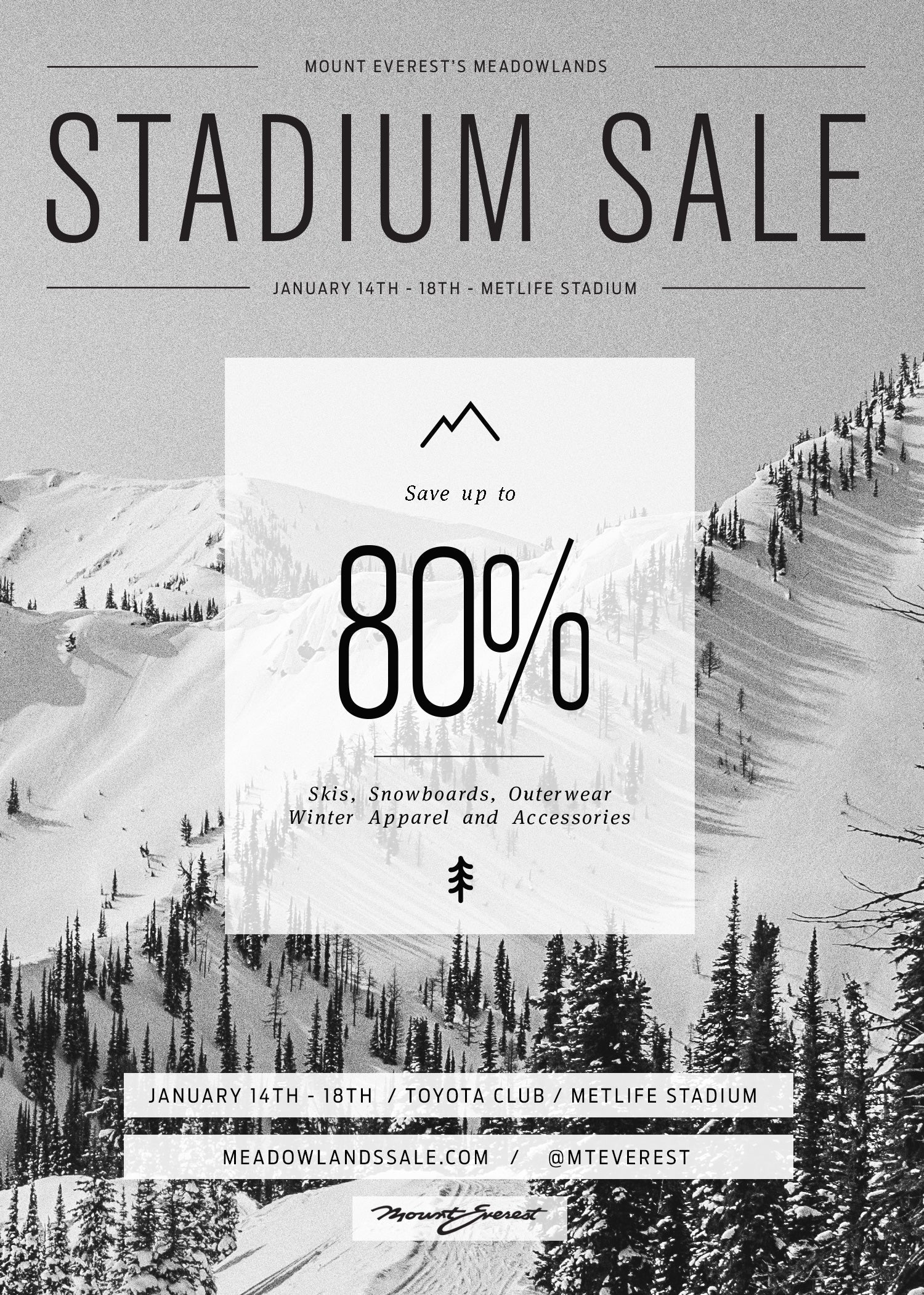 Mount Everest's Meadowlands Stadium Sale 2016