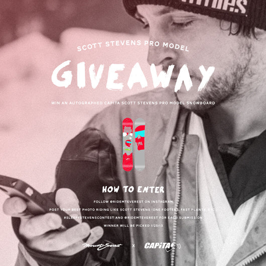 Win an Autographed Capita Scott Stevens Snowboard