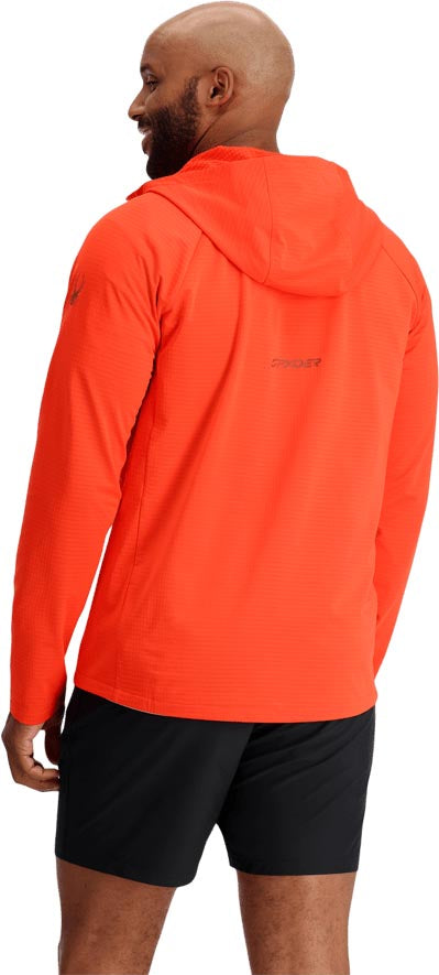 Spyder Mens Matrix Gridweb Fleece Hoodie