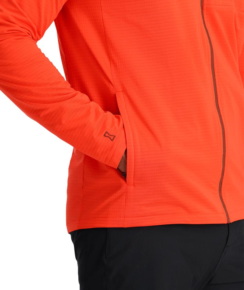 Spyder Mens Matrix Gridweb Fleece Hoodie