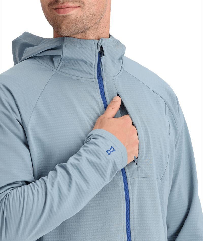 Spyder Mens Matrix Gridweb Fleece Hoodie