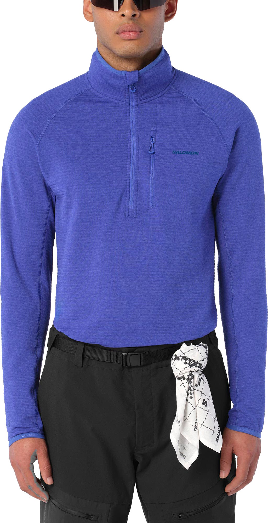 Salomon Mens Essential Lightwarm Half-Zip Midlayer