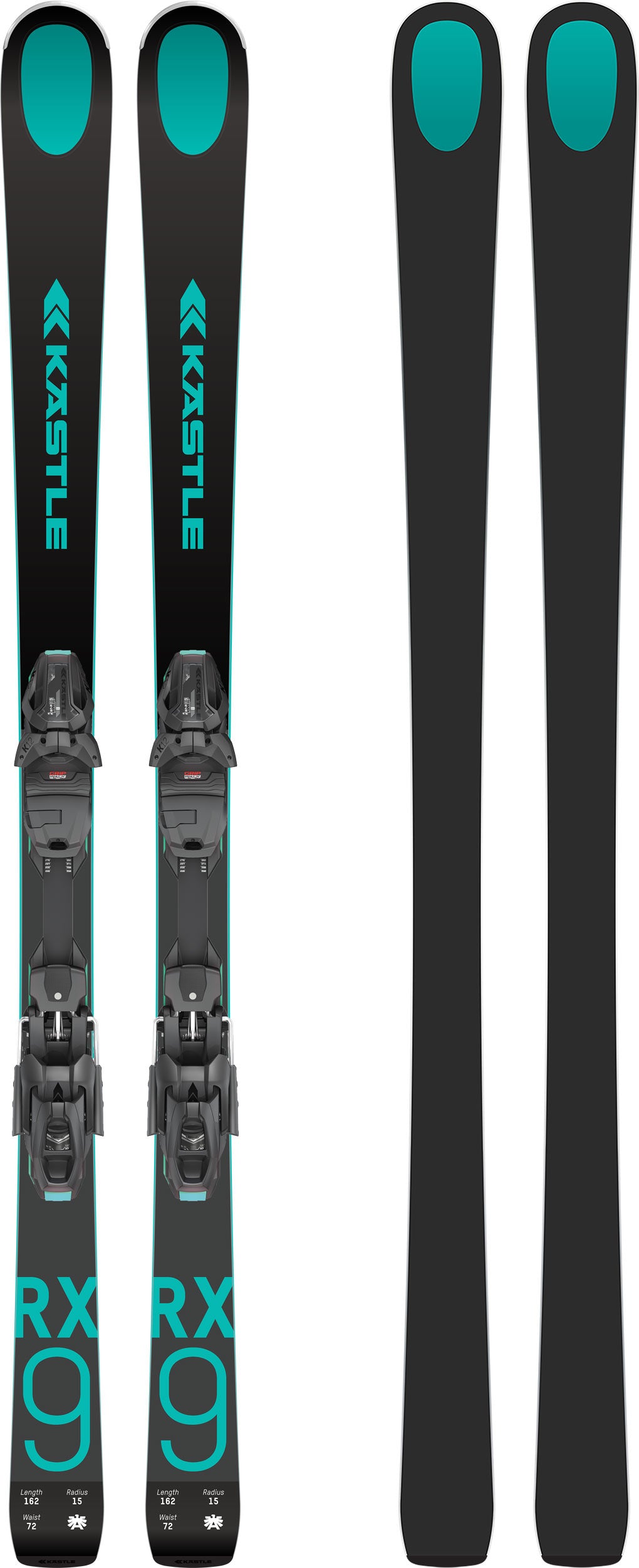Kastle RX9 Ski + K12 TRI GW Ski Binding 2024
