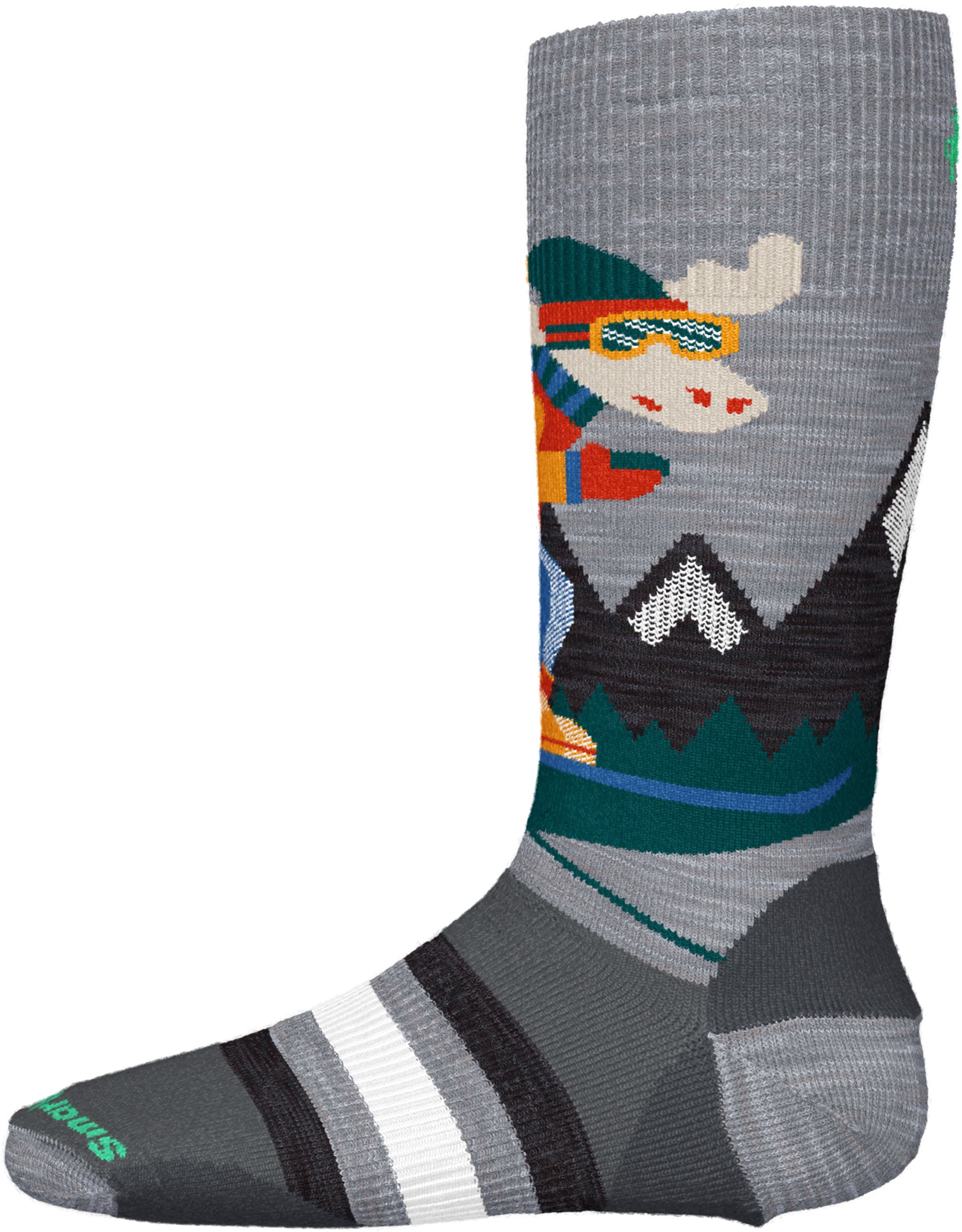 Smartwool Wintersport Full Cushion Mountain Moose Pattern Ski Socks - Kids