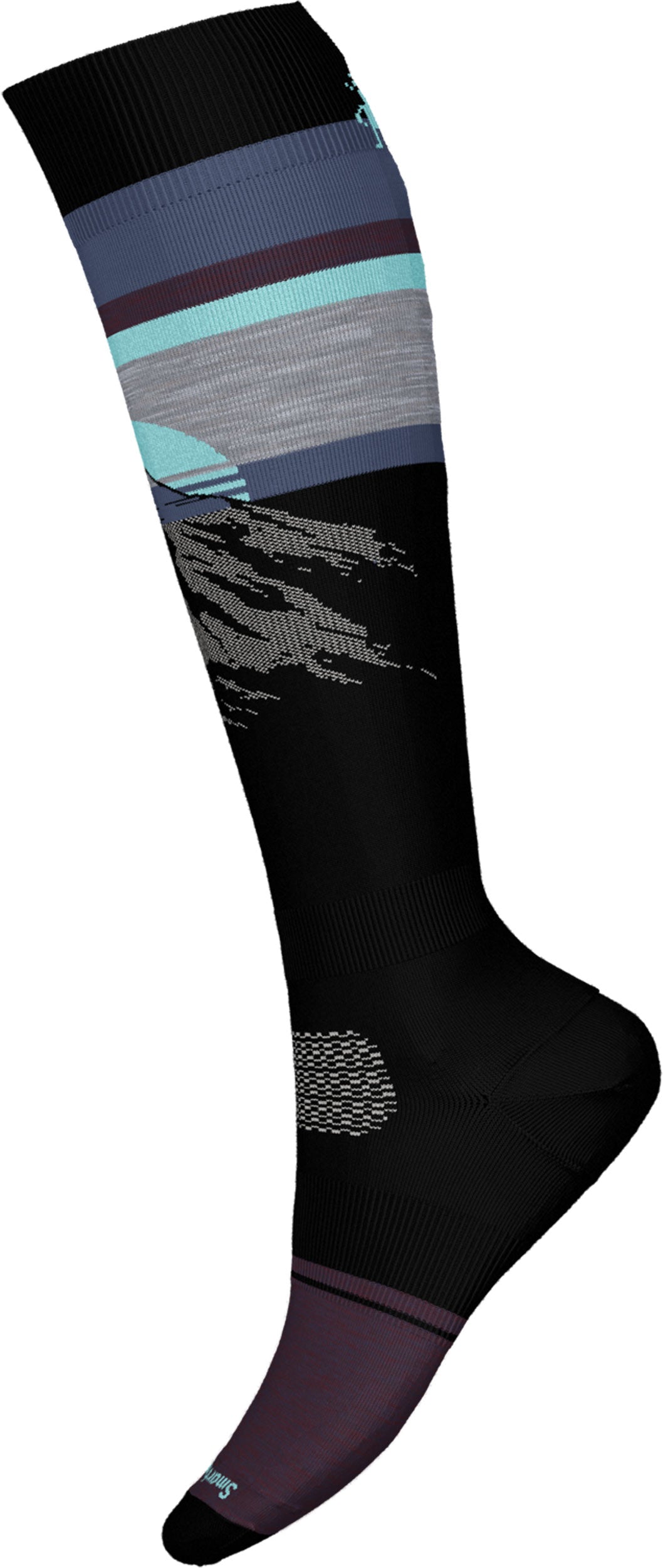 Smartwool Snowboard Targeted Cushion Mountain Sunrise OTC Snowboard Sock - Mens