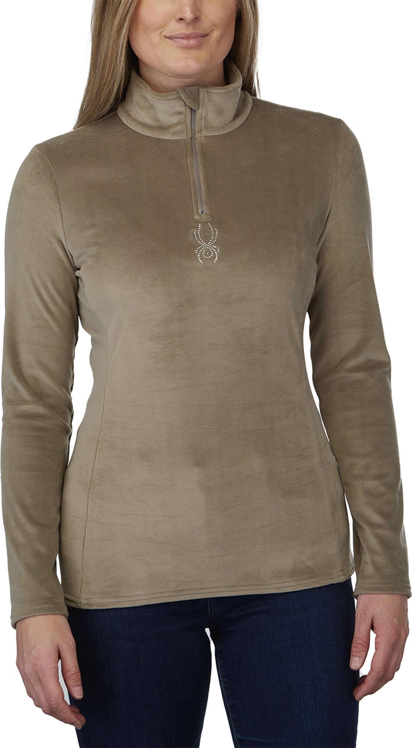Spyder Shimmer Bug Zip T-Neck