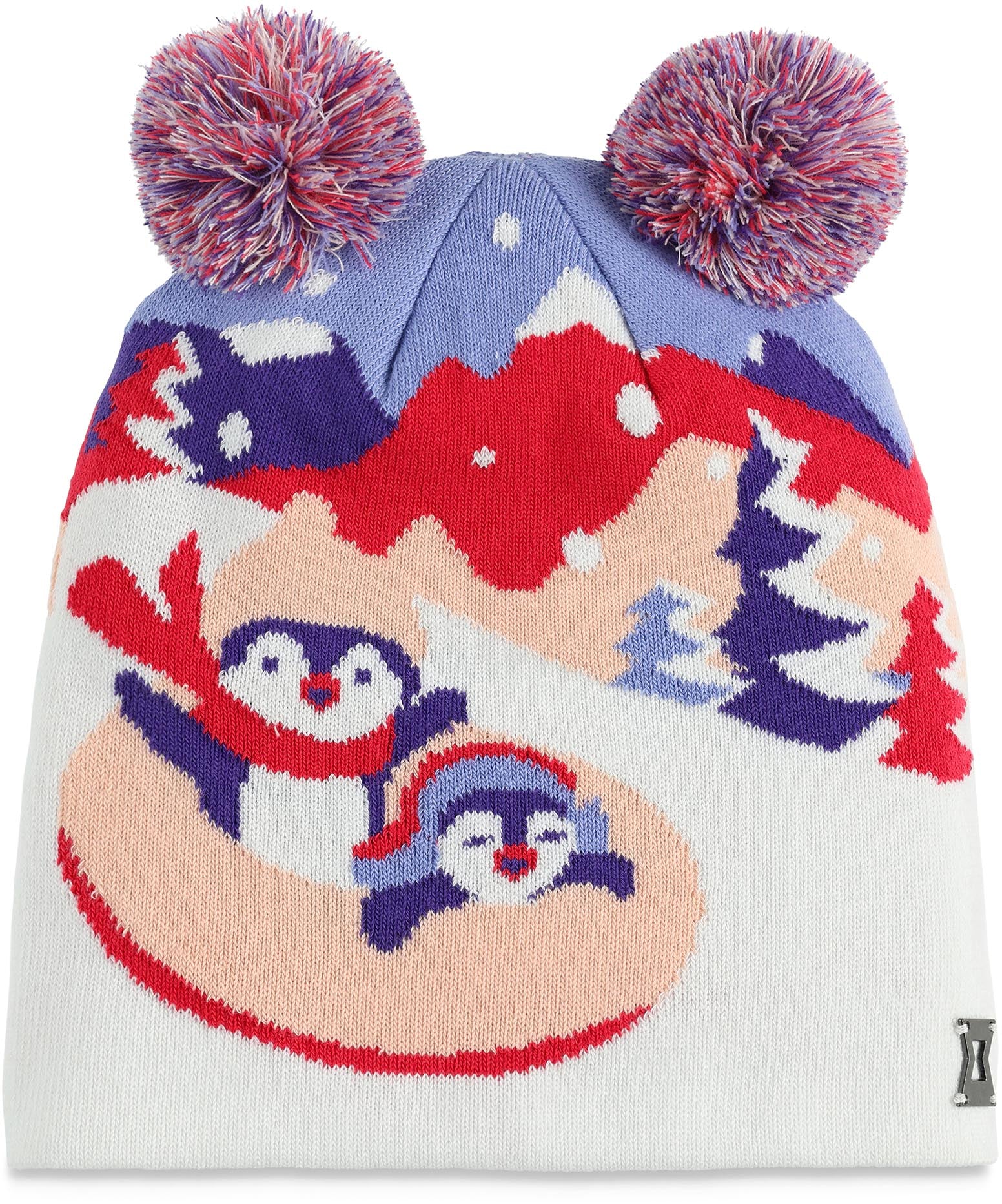 Spyder Girls Penguin Double Pom Hat 2025
