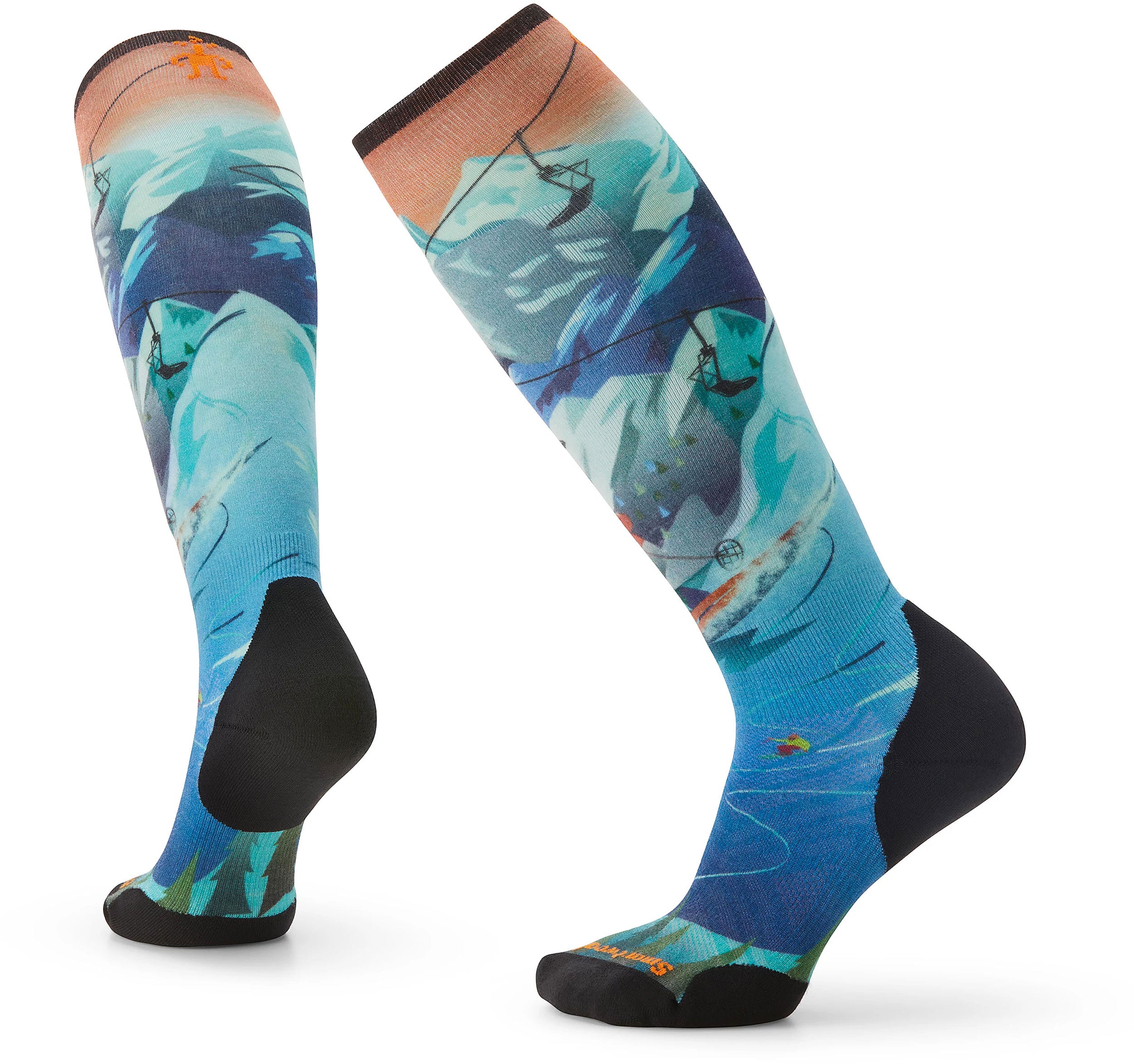 Smartwool Ski Targeted Cushion Lift Bunny Print OTC Ski Sock - Womens 2023