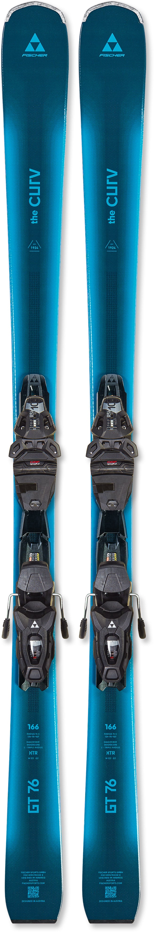Fischer XTR The Curv GT 76 Ski + RSW10 PR Binding
