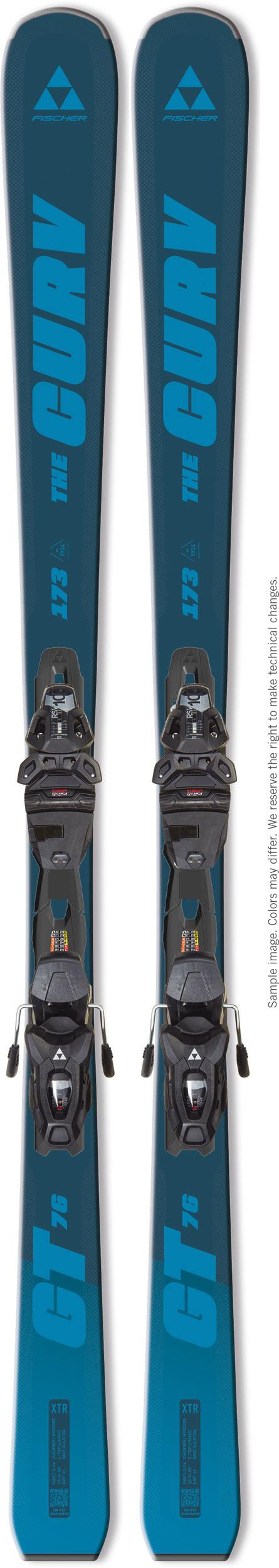 Fischer XTR The Curve GT 76 Ski + RSW 10 GW Ski Binding - Mens