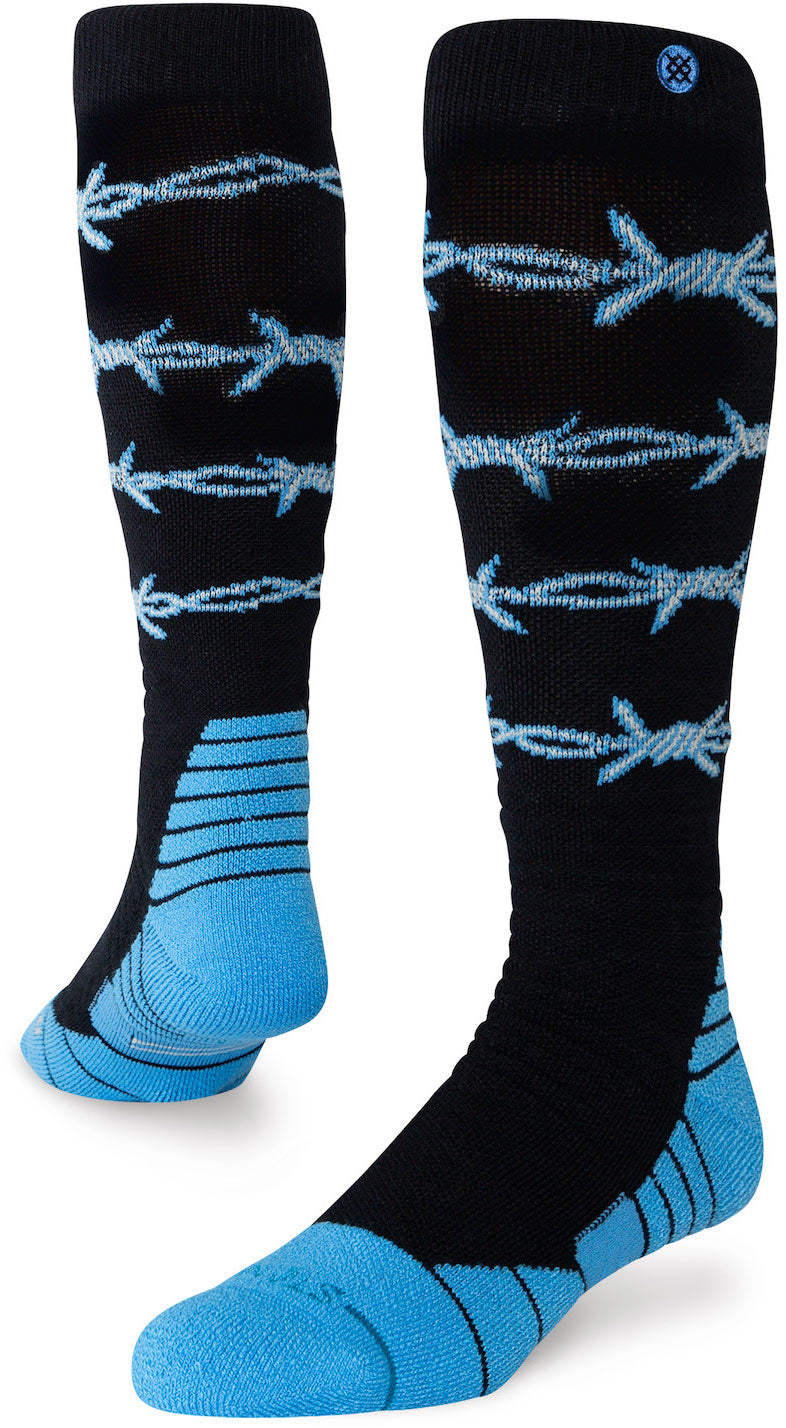 Stance Barbed Wire Mid Poly Snow Sock